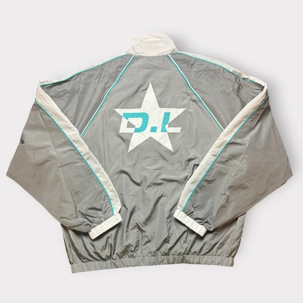 Dua Lipa Radical Optimism Tour Windbreaker Jacket Grey White Mens 2XL XXL